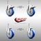 Service Caster 5 Inch 316SS Blue Polyurethane 12mm Threaded Stem Caster Lock Brake, 2PK SS316TSTTL20S514-PPUB-BLUE-M1215-2S2 - alternate 4